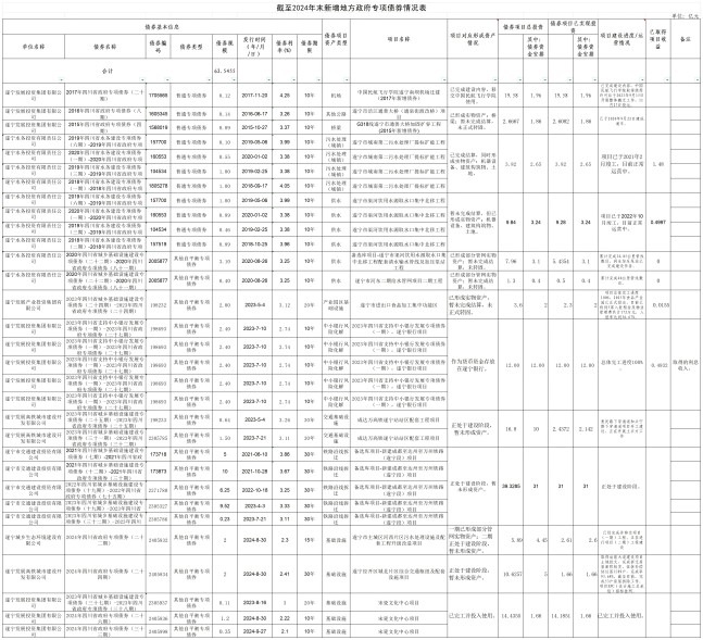 市本级新增地方政府债券存续期信息公开表汇总（除公交外）202506终版_新增地方政府专项债券情况表(1)